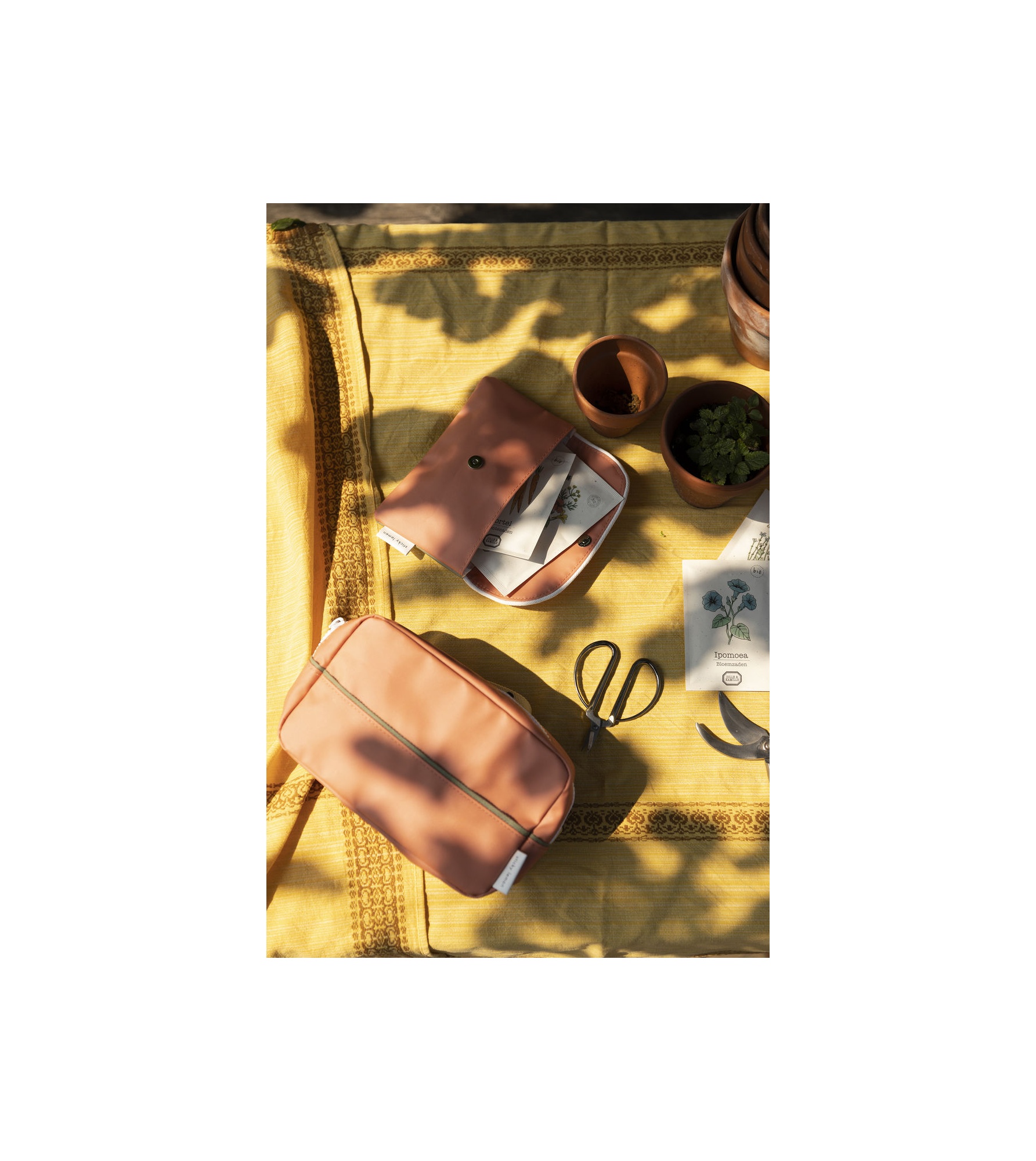1801673 - Sticky Lemon - pencil case - wanderer - faded orange + retro yellow + seventies green .jpg