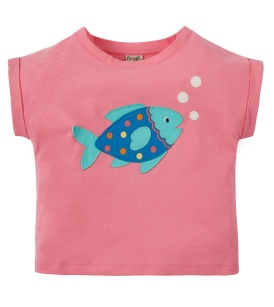 Frugi aplikatsiooniga t-särk BELLA / kala