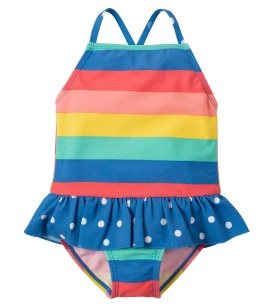 Frugi ujumistrikoo LITTLE CORAL / vikerkaaretriibud