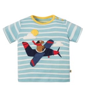 Frugi aplikatsiooniga t-särk ATLANTIC / lennuk